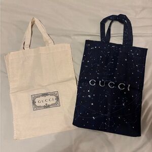 Gucci set of 2 canvas totes